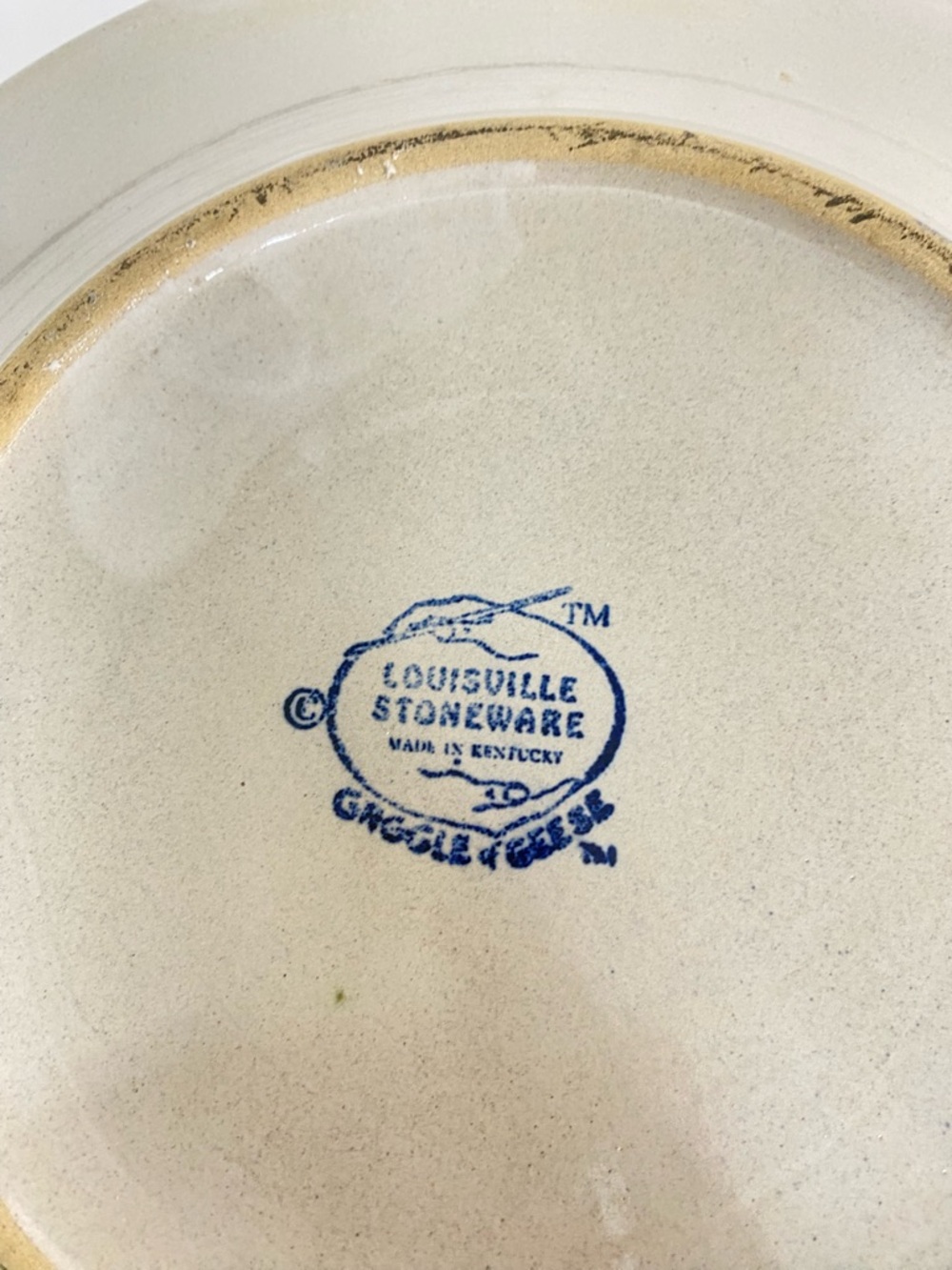 Vintage Louisville Stoneware Gaggle of Geese Welcome Dinner Plate Hand Painted - Picture 3 of 10